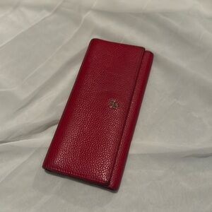 Carolina Herrera leather wallet red